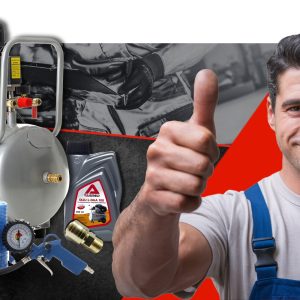 KOMPRESOR OLEJOWY SPRĘŻARKA 50L MOCNA GRATIS ZESTAW +6w1 WYDAJNA 9 bar