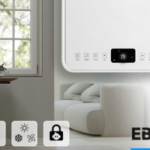 Klimatyzator przenośny EBERG SKY 2,6kW cichy WiFi osuszacz 24l + ClimaLock