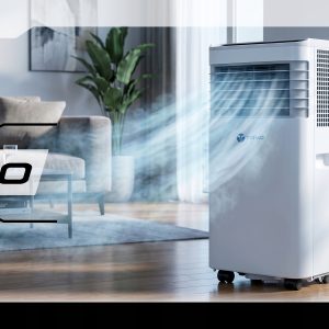 Klimatyzator Przenośny WiFi 2,6kW 60m2 Cichy Osuszacz 30L Tuya Uszczelka
